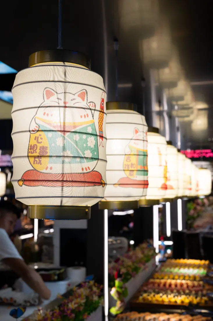 Comptoir du buffet à volonté de La Croisière